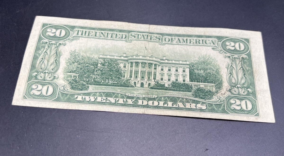 1950 D $20 FRN Federal Res Note Green Seal VG Very Good 666 Devil Serial #