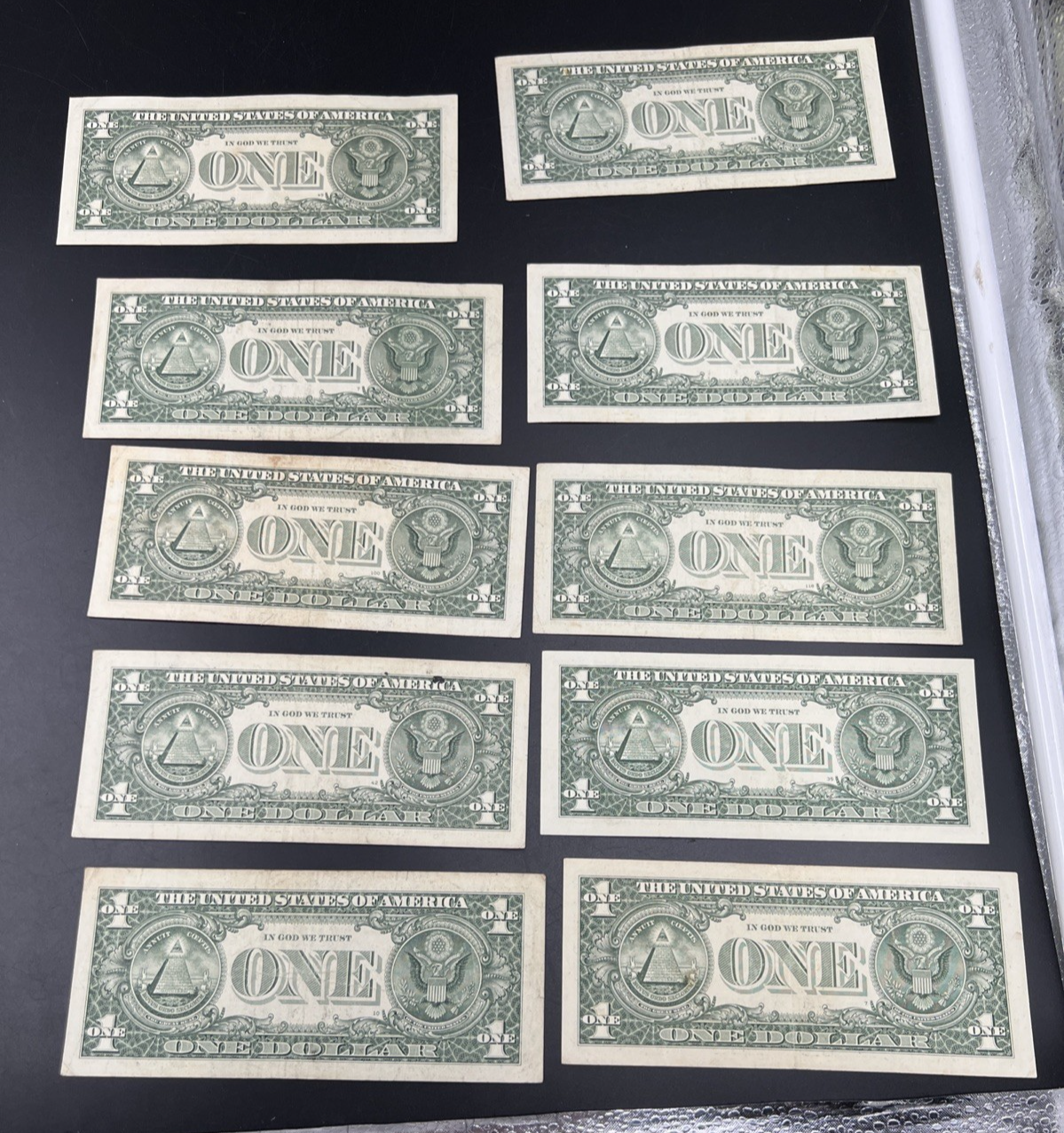 Lot of 10 2013 2017 Star * $1 FRN Federal Reserve Notes Circ #346