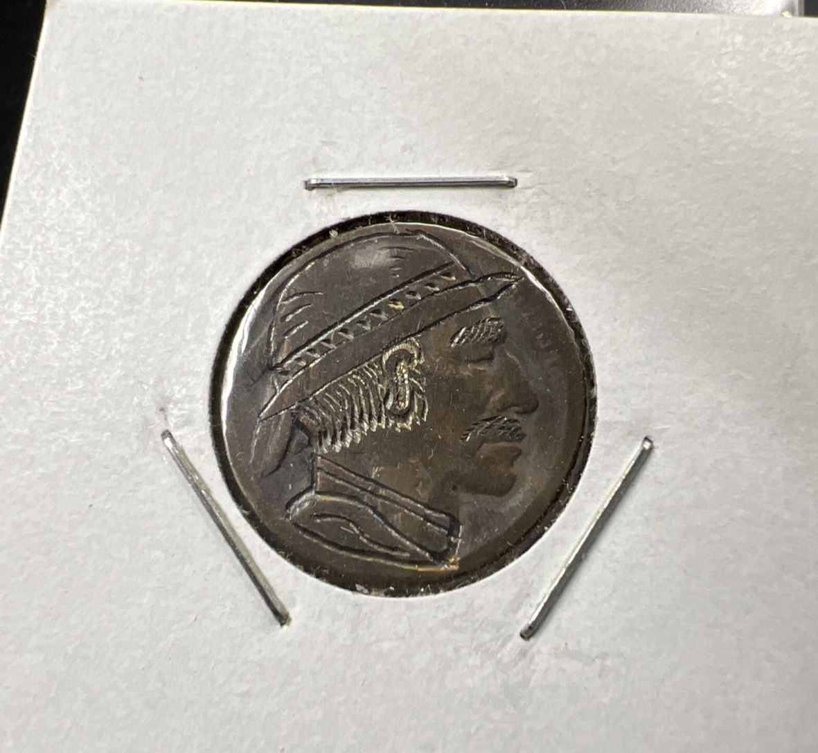 Hobo Buffalo Nickel Coin Modern Carving SKU#M