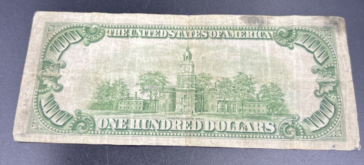 1934 A Mule $100 FRN Federal Reserve Note San Francisco District VG Circ #145