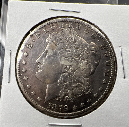 1879 P $1 Morgan Silver Dollar Coin VF Very Fine Circ SK#a
