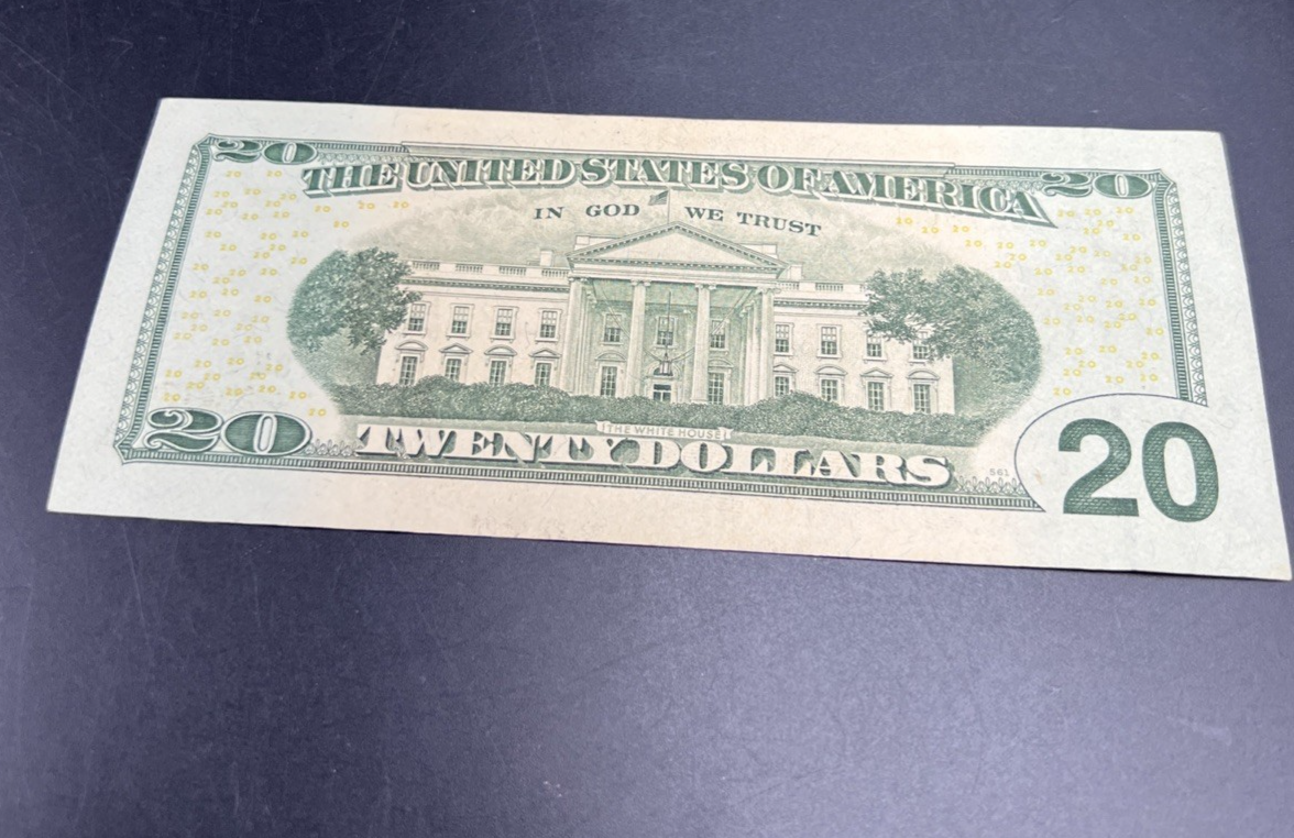 2013 $20 FRN Federal Reserve Note AU About UNC Circ Neat Serial # 88882784