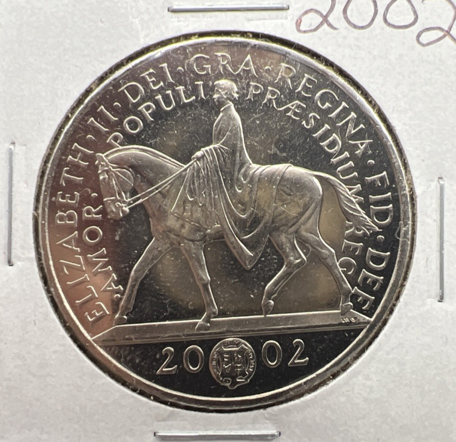 2002 Golden Jubilee Great Britain 5 Pounds Coin BU UNC