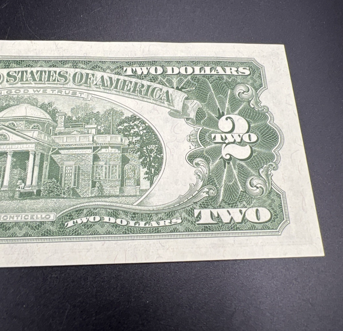 1963 $2 USN United States Note Red Seal #461 UNC
