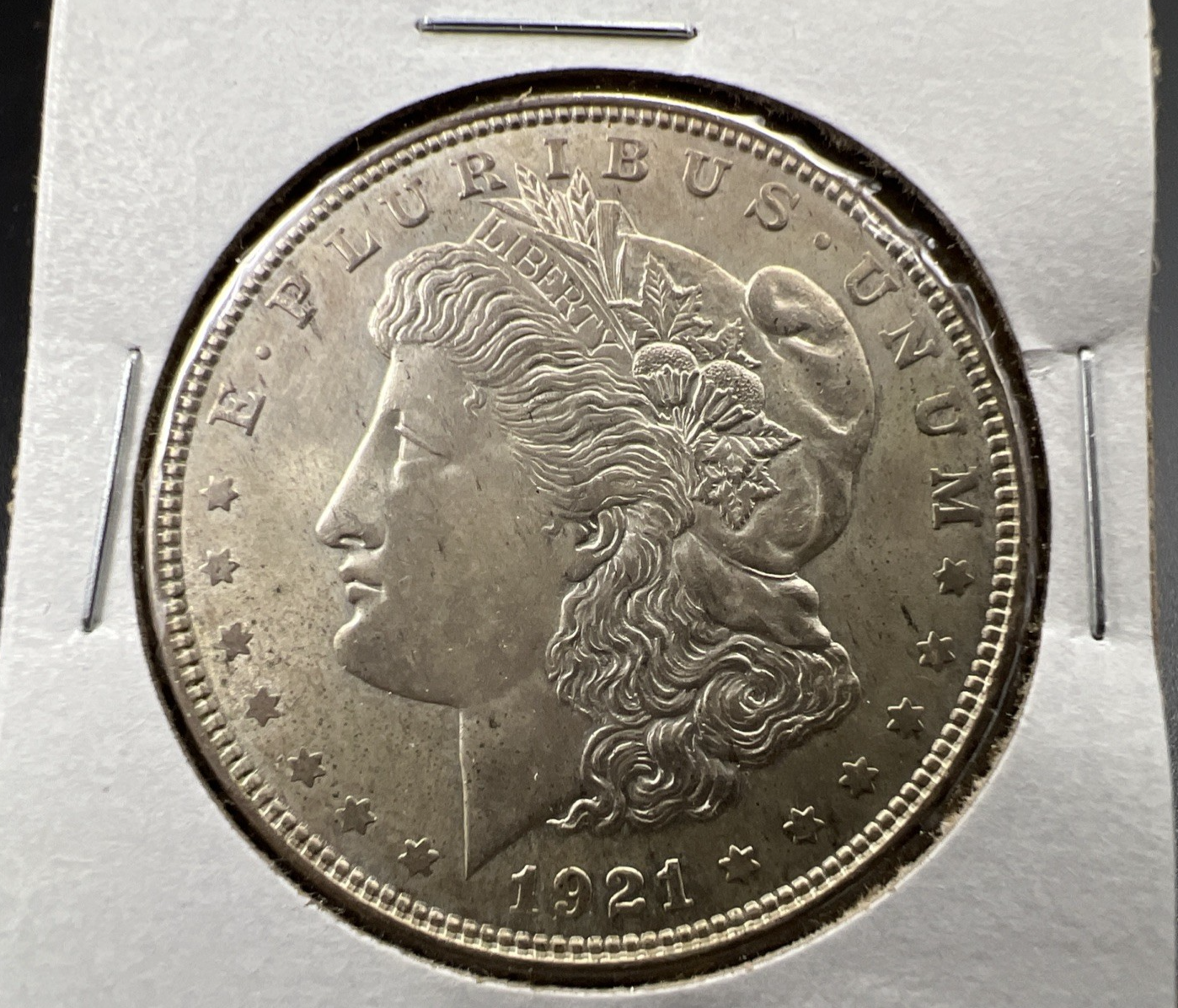 1921 $1 Morgan Silver Dollar Coin CH AU About UNC SK#a