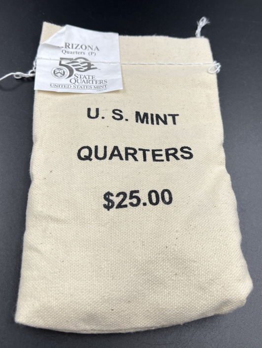 U.S. Mint Bag of 100 2008 P 25c Arizona State Statehood Quarters BU UNC