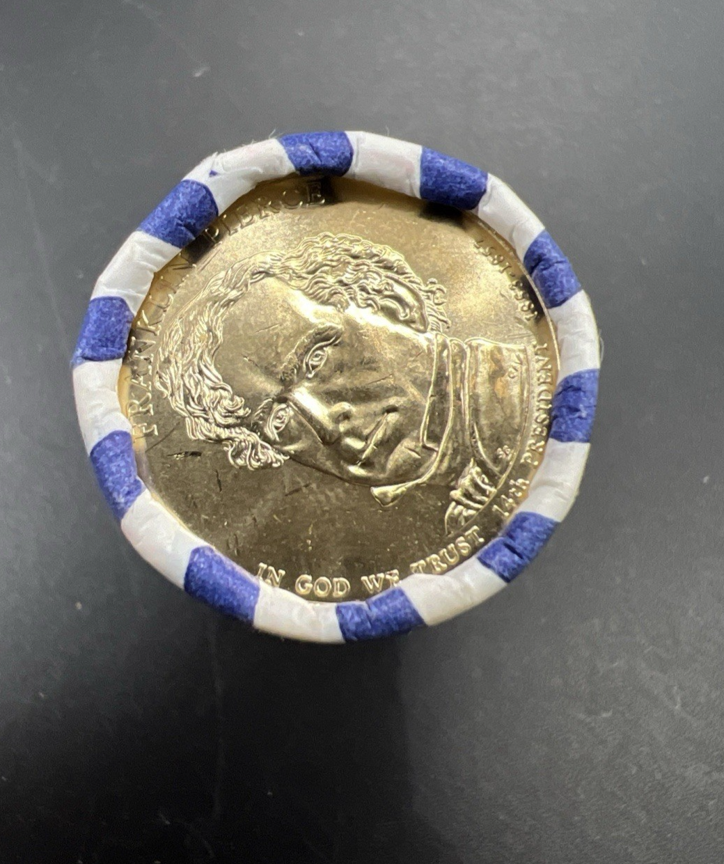 2010 P Franklin Pierce Presidential Dollar US Mint BU Roll 25 Coins
