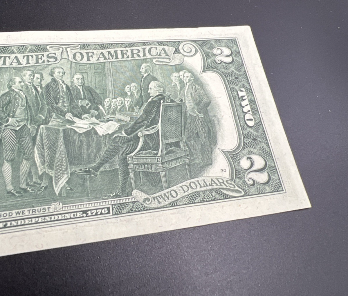 1976 $2 FRN Postal Federal Reserve Note UNC Repeat Serial #06060601