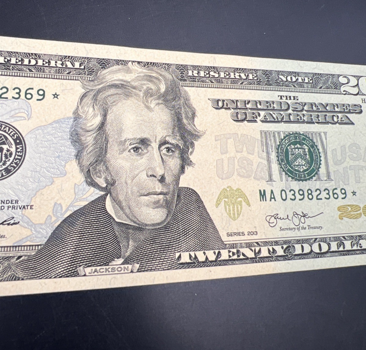 2013 Star * $20 FRN Federal Reserve Note XF EF Extra Fine Circ #369
