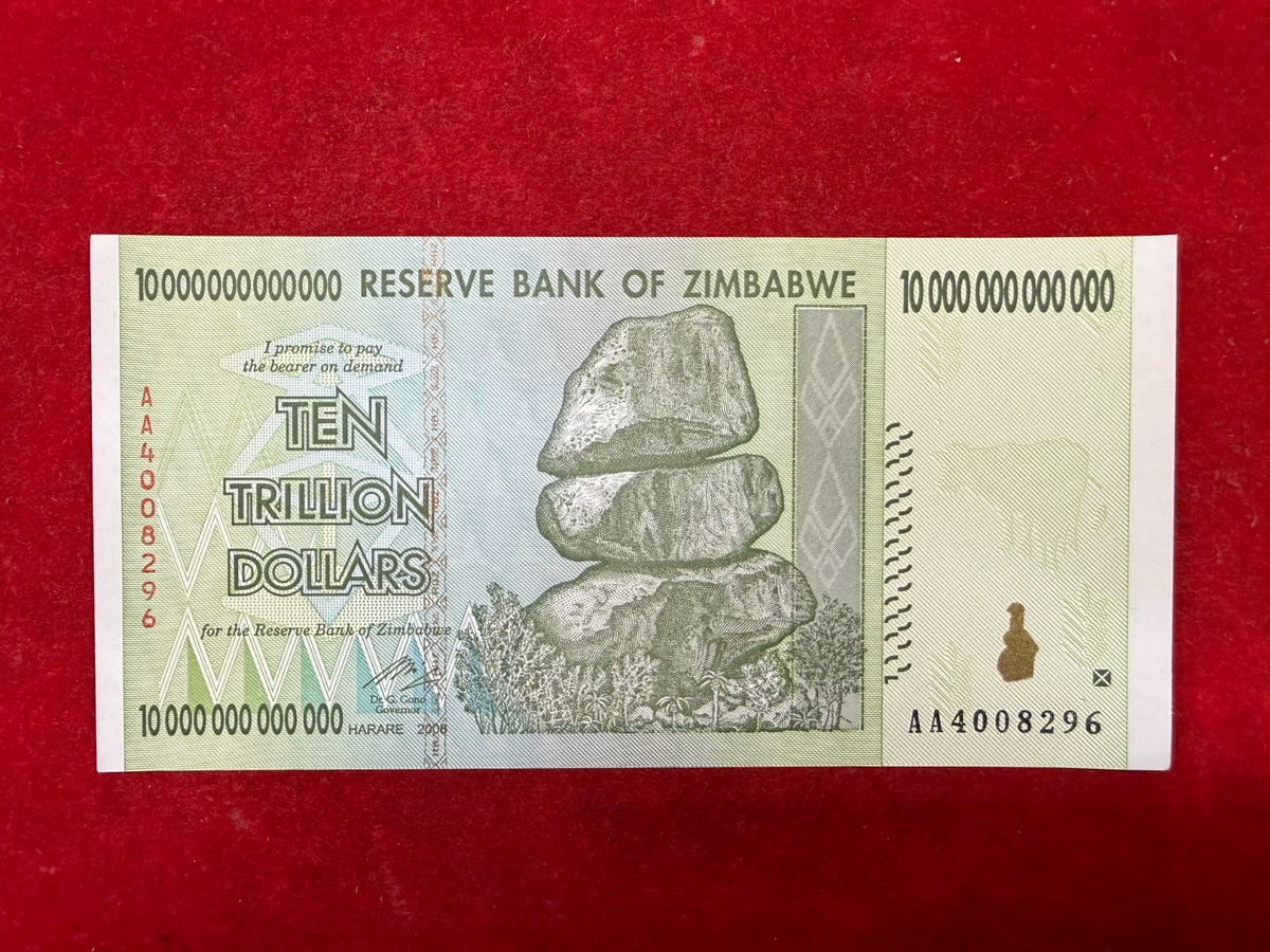 ZIMBABWE 10 TRILLION DOLLAR NOTE- UNCIRCULATED- US SELLER- PRICED TO SELL 🔥 *