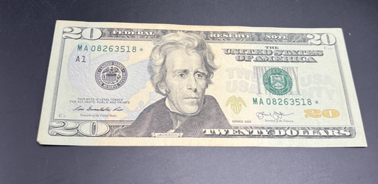 2013 Star * $20 FRN Federal Reserve Note XF EF Extra Fine Circ #518