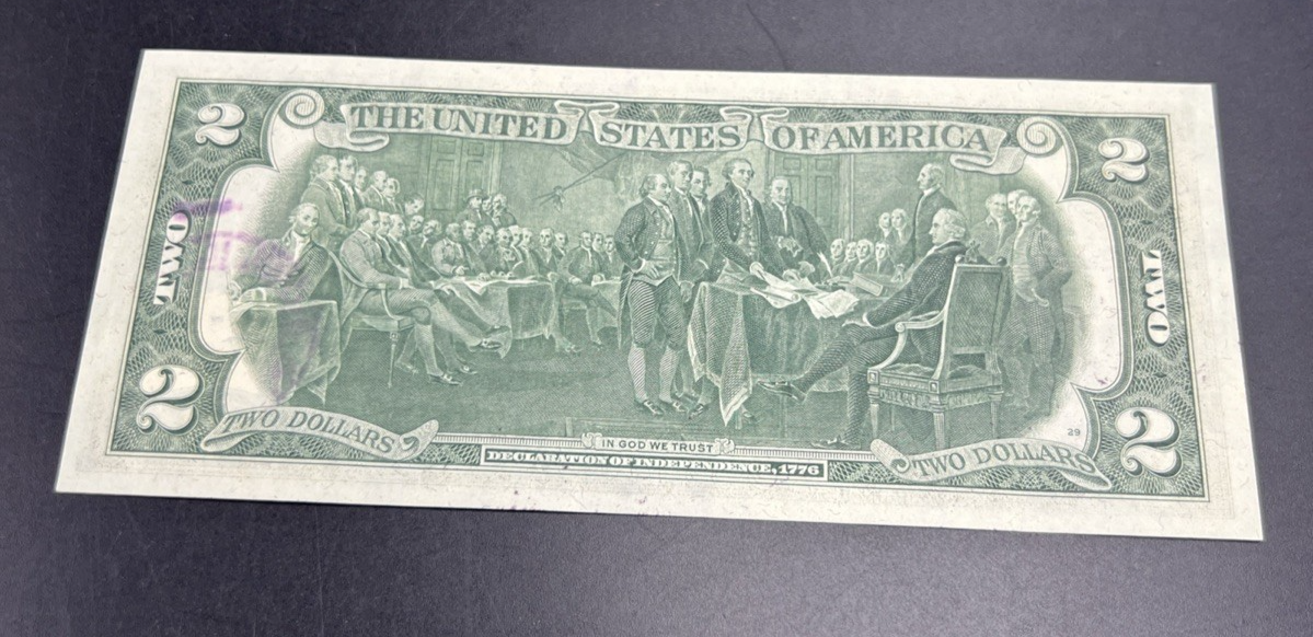 1976 $2 Bicentennial Postal Two Dollar Bill Chicago Ridge IL CH UNC #15597788