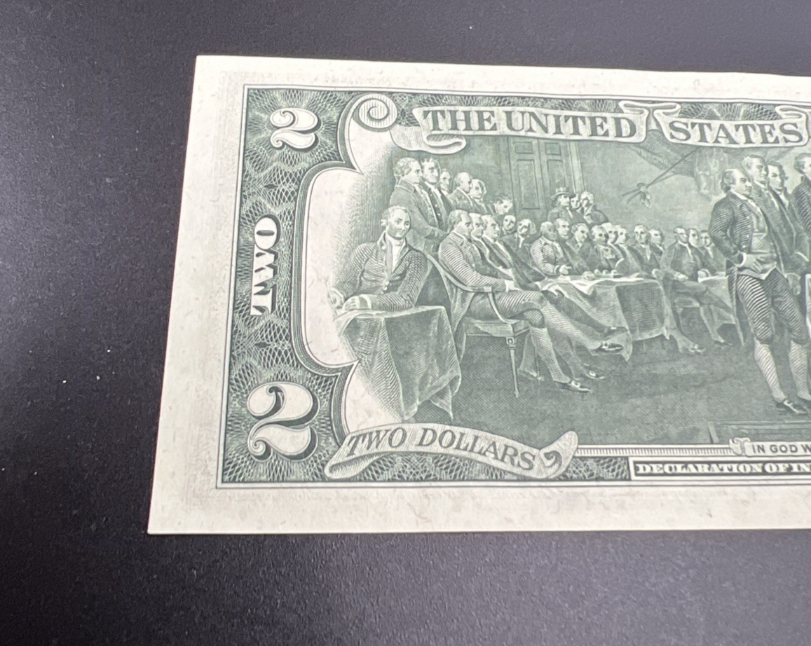 1976 $2 FRN Postal Federal Reserve Note UNC Repeat Serial #06060601