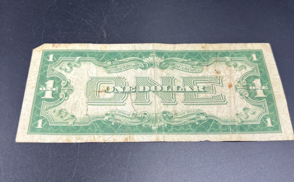 1928 $1 One Dollar Funny Back Silver Certificate Cull Very Circ Damaged Ugly #30