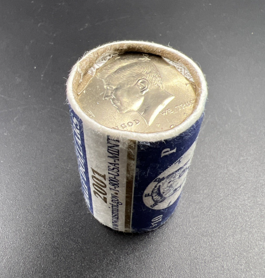 US Mint 20 Coin BU Roll 2001 P Kennedy 50c Half Dollar Coins UNC