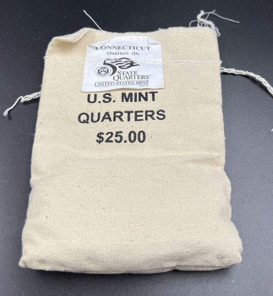 U.S. Mint Bag of 100 1999 D 25c Connecticut State Statehood Quarters BU UNC
