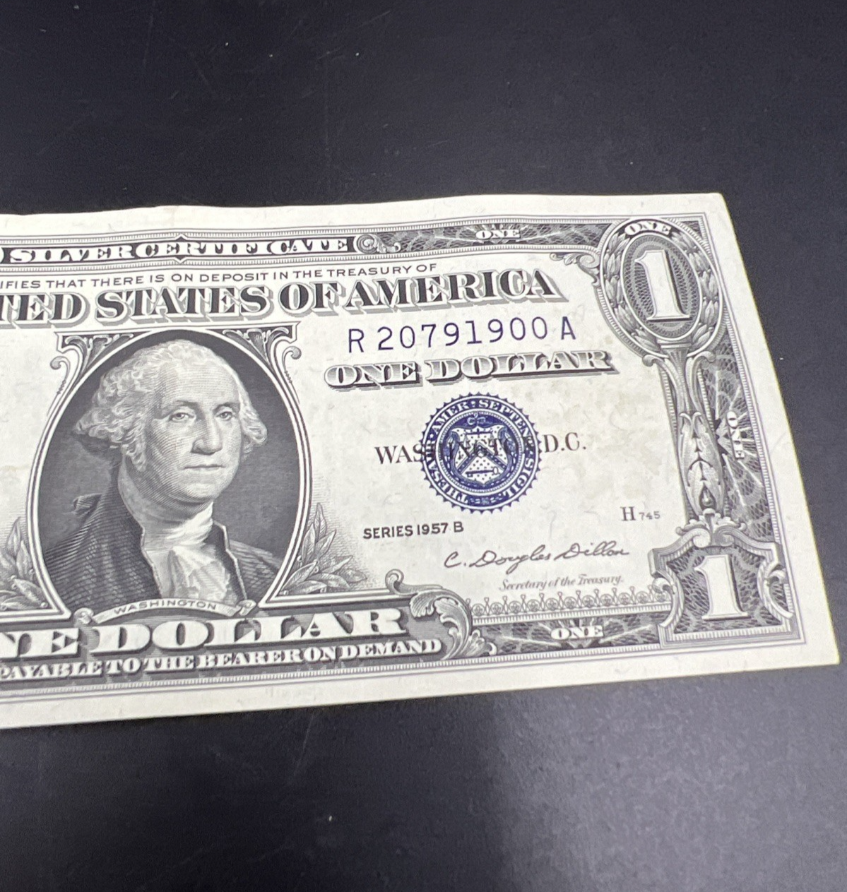 1957 $1 One Dollar Silver Certificate XF EF Extra Fine Neat Serial #900