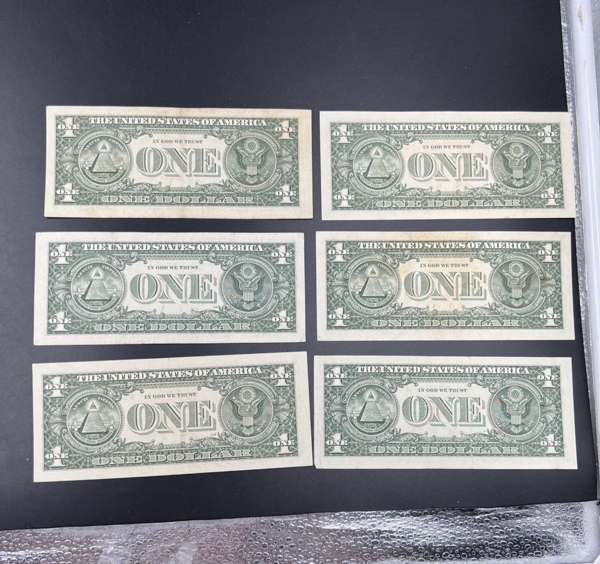 Lot of 6 2013 2017 Star * $1 FRN Federal Reserve Notes Circ #302
