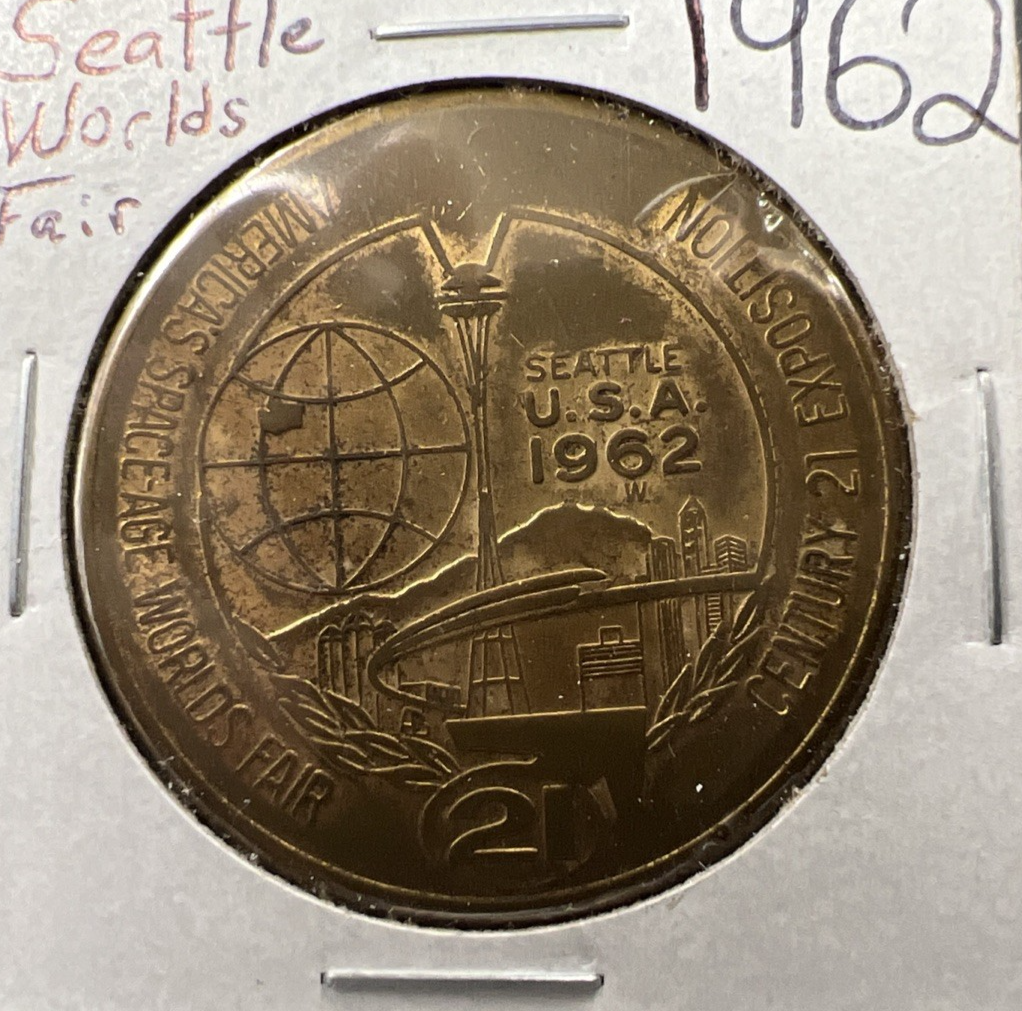 1962 Seattle World's Fair Bronze One Dollar Medal