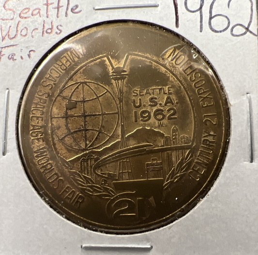 1962 Seattle World's Fair Bronze One Dollar Medal