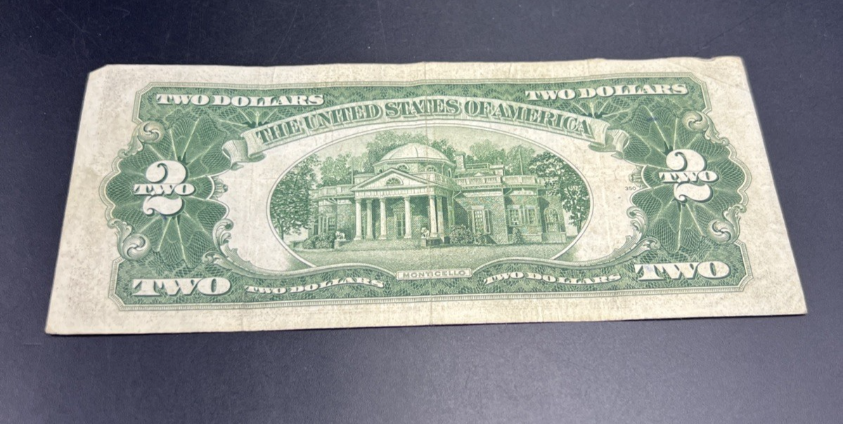 1928 G $2 Two Dollar Legal Tender United States Red Seal Note CH VG Circ #669