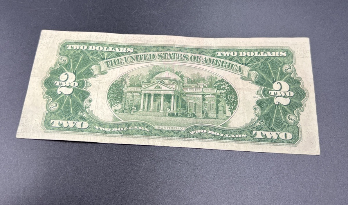 1953 B * Star $2 Two Dollar USN Red Seal Good / VG Circ #151