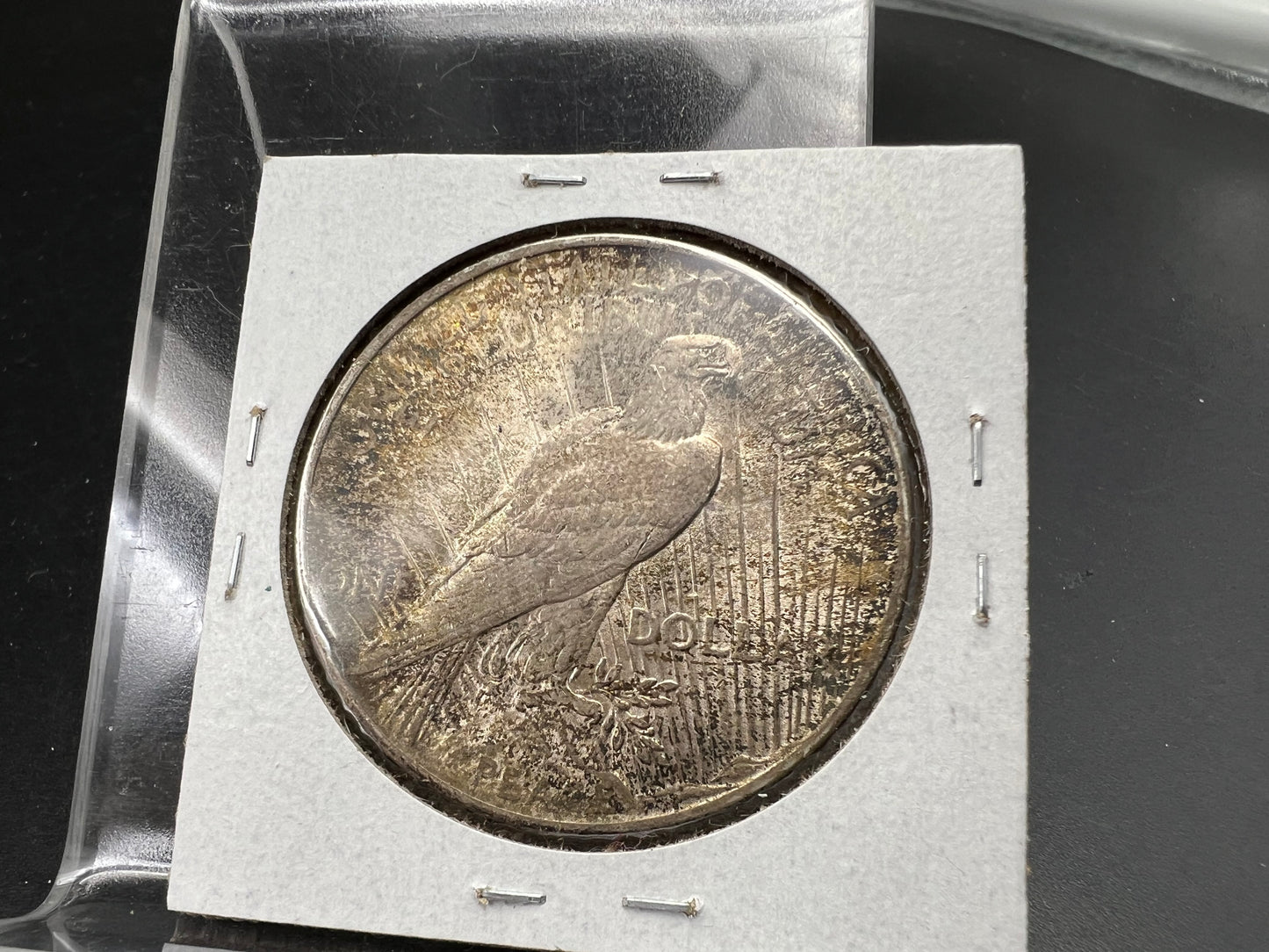 1924 $1 Peace 90% Silver Dollar Coin Choice AU Nice Toning Toner