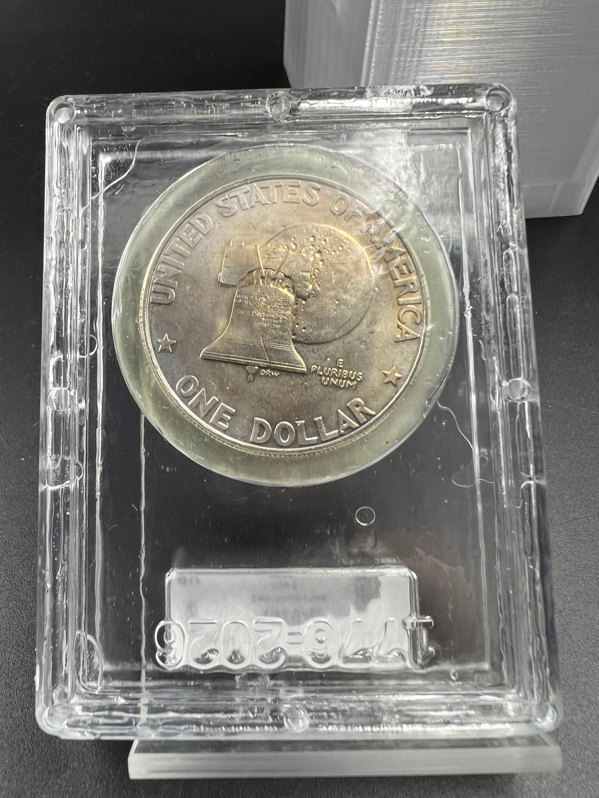 1976 D Type 2 $1 Ike Eisenhower Clad Dollar Coin CLCC BU #09