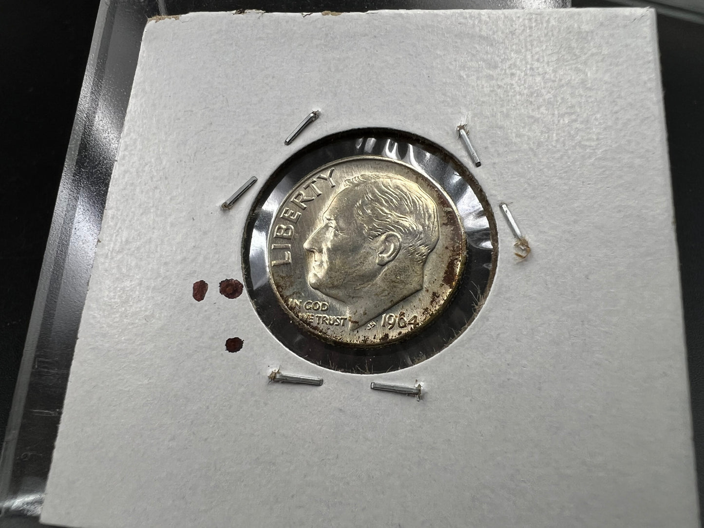 1964 D 10c Roosevelt Silver Dime Coin CH BU PQ Toning Toner #a