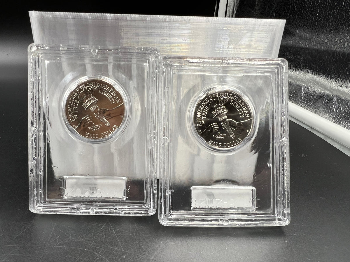 2 Coin P D Set 2026 Enduring Liberty Half Dollar Coins CLCC BU Certified