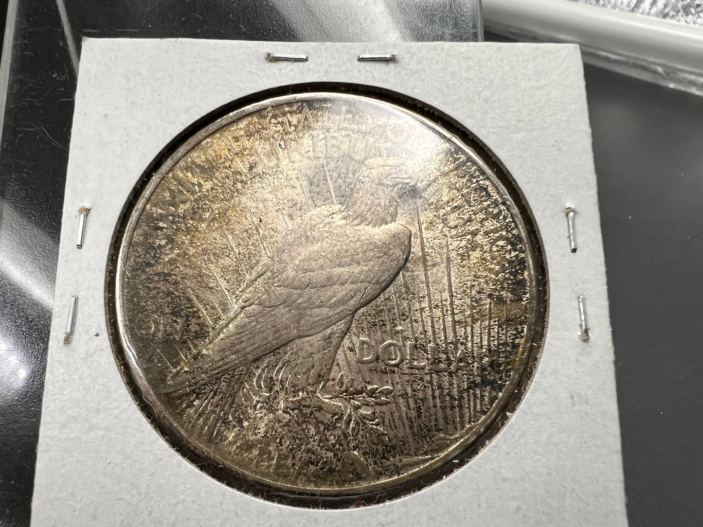 1924 $1 Peace 90% Silver Dollar Coin Choice AU Nice Toning Toner