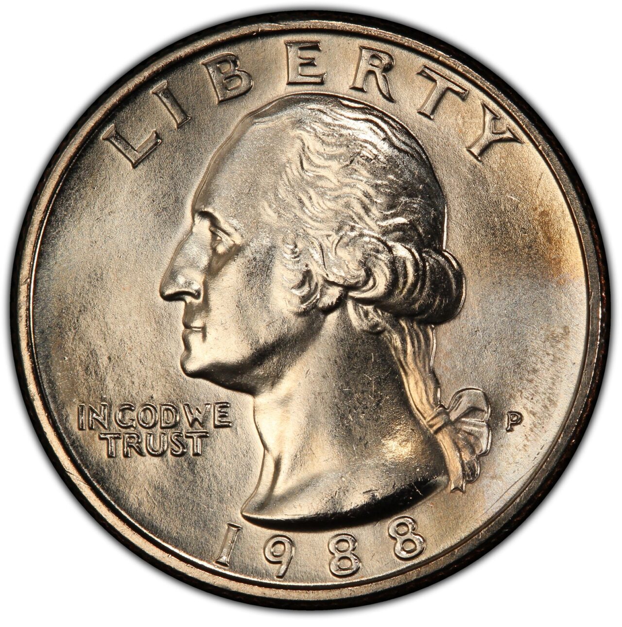 1988 P 25C Washington Quarter Clad Single Coin BU UNC