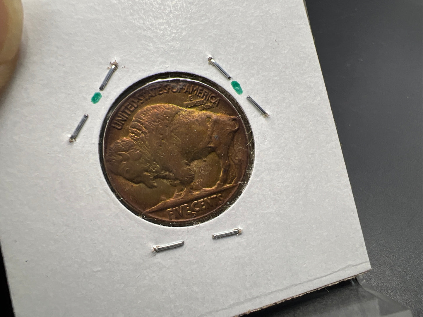 1936 D 5c Buffalo Indian head nickel coin XF / AU PQ Toning Toner