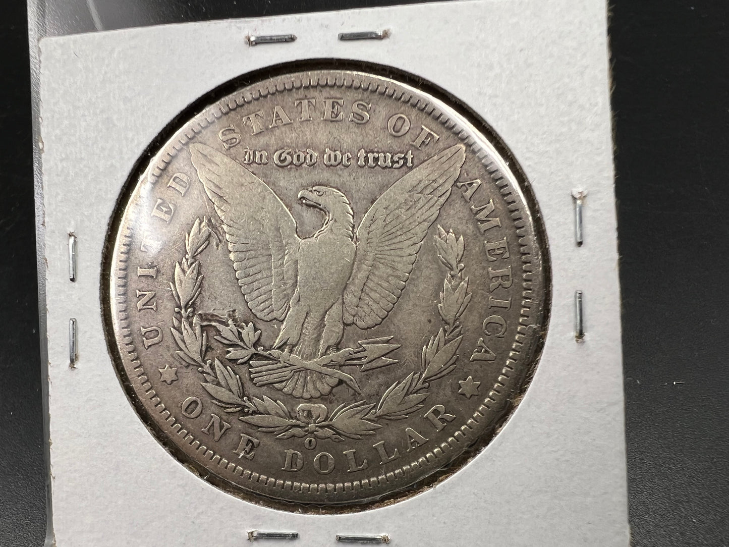 1891 O $1 Morgan Silver Dollar Coin VG / Fine Nice Toning Toner Obverse
