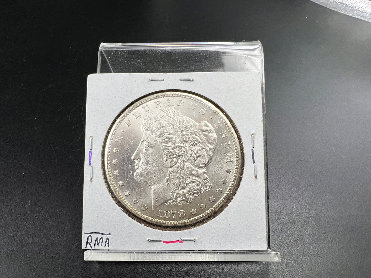 1878 CC Morgan VAM 11 BU Carson City Dollar Coin Lines in Wing Top 100 Vam Variety #A