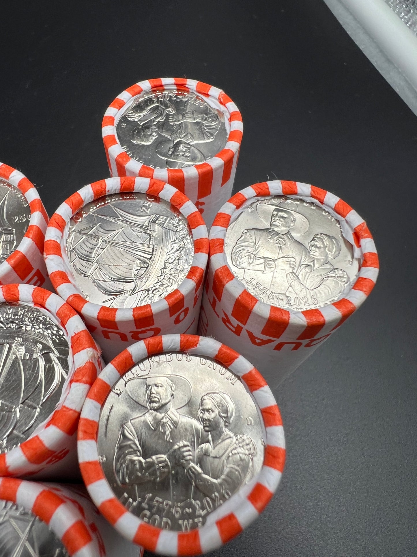 2026 D Mayflower Quarter Roll Sesquicentennial Coins 40 Coin BU Roll