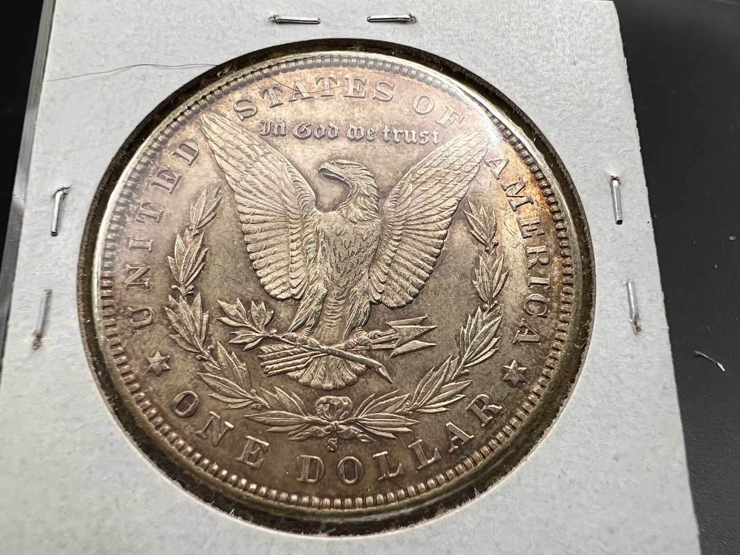 1880 S $1 Morgan Silver Dollar Coin BU UNC Nice Toning Toner