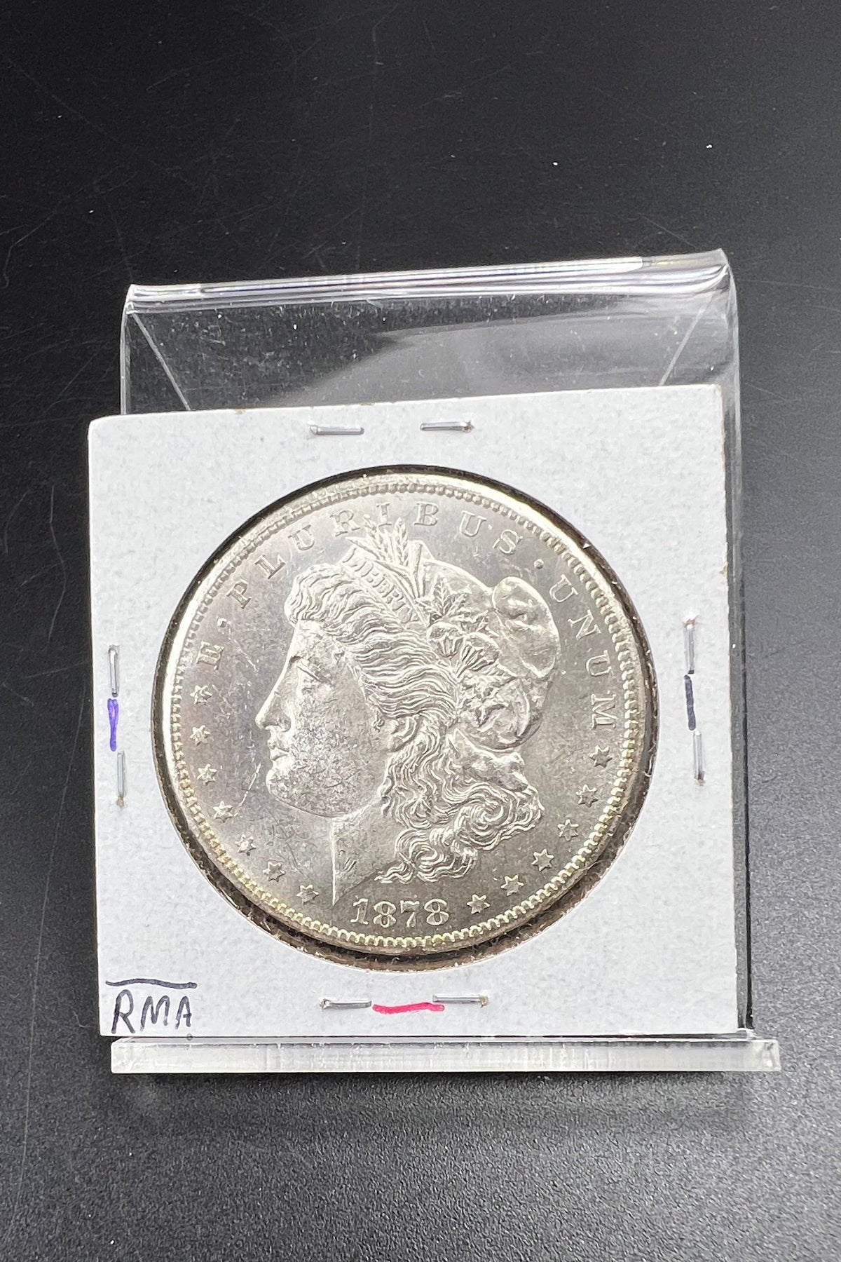 1878 CC Morgan VAM 11 BU Carson City Dollar Coin Lines in Wing Top 100 Vam Variety #A