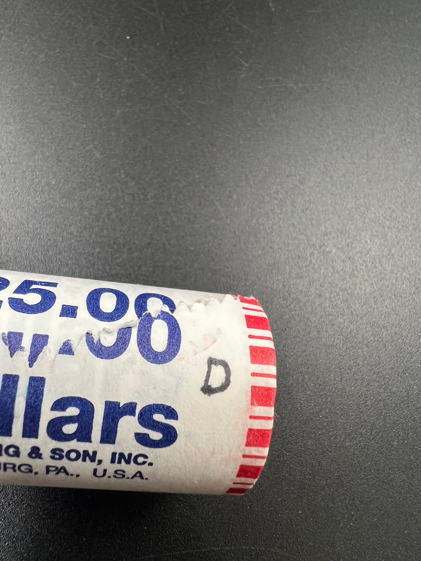 2008 D Martin Van Buren Presidential Dollar 25 Coin BU Roll