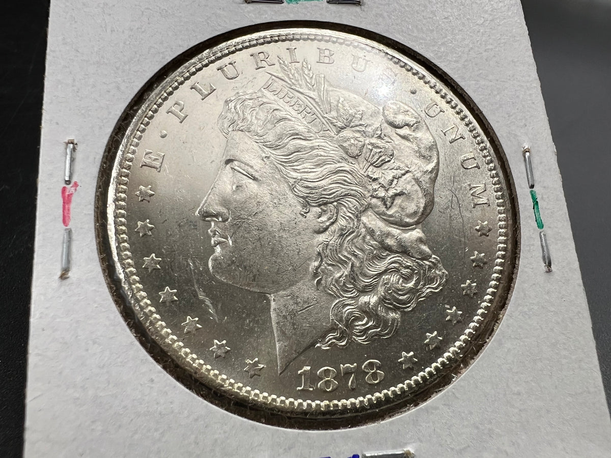1878 CC Morgan VAM 11 BU Carson City Dollar Coin Lines in Wing Top 100 Vam Variety #B