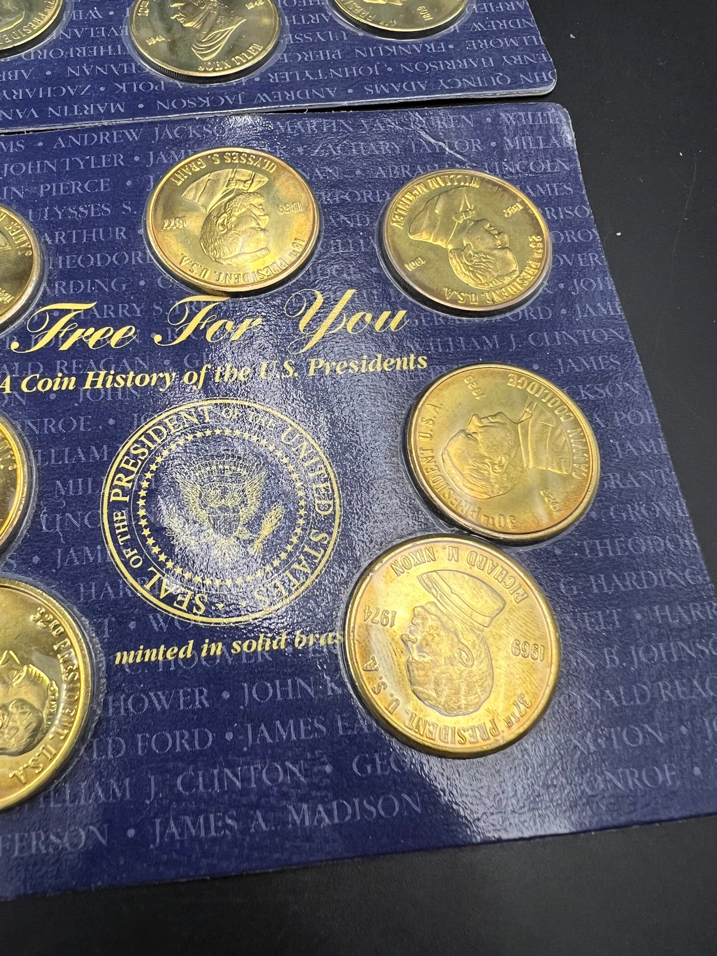 Lot of 3 sets of presidential medals 16 Medals CH / Gem UNC