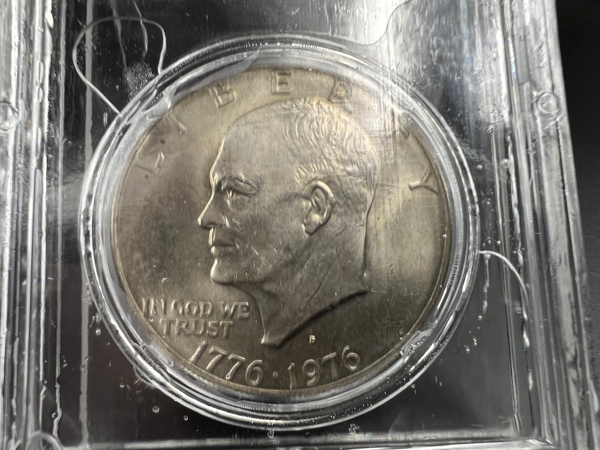 1976 D Type 2 $1 Ike Eisenhower Clad Dollar Coin CLCC CH BU #11