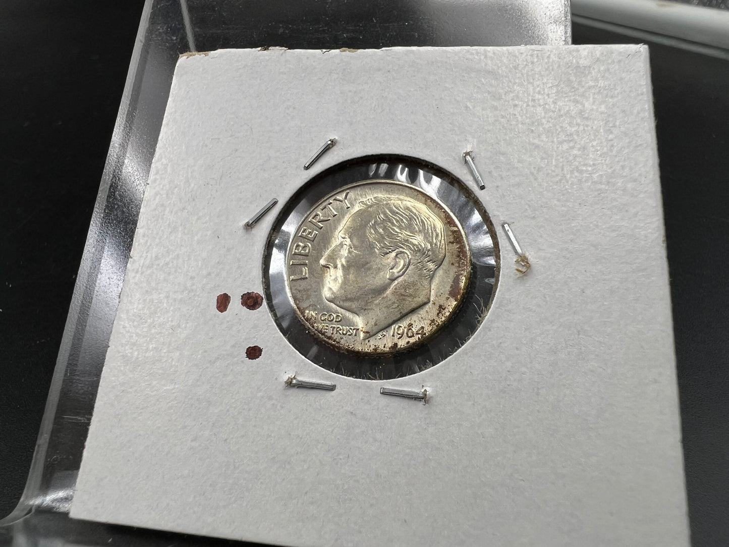 1964 D 10c Roosevelt Silver Dime Coin CH BU PQ Toning Toner #a