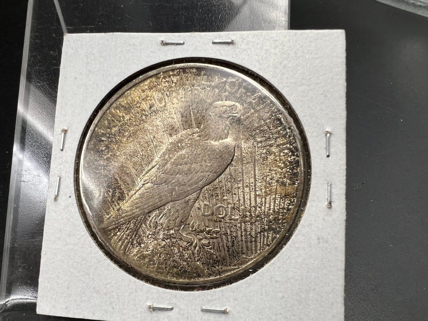 1924 $1 Peace 90% Silver Dollar Coin Choice AU Nice Toning Toner