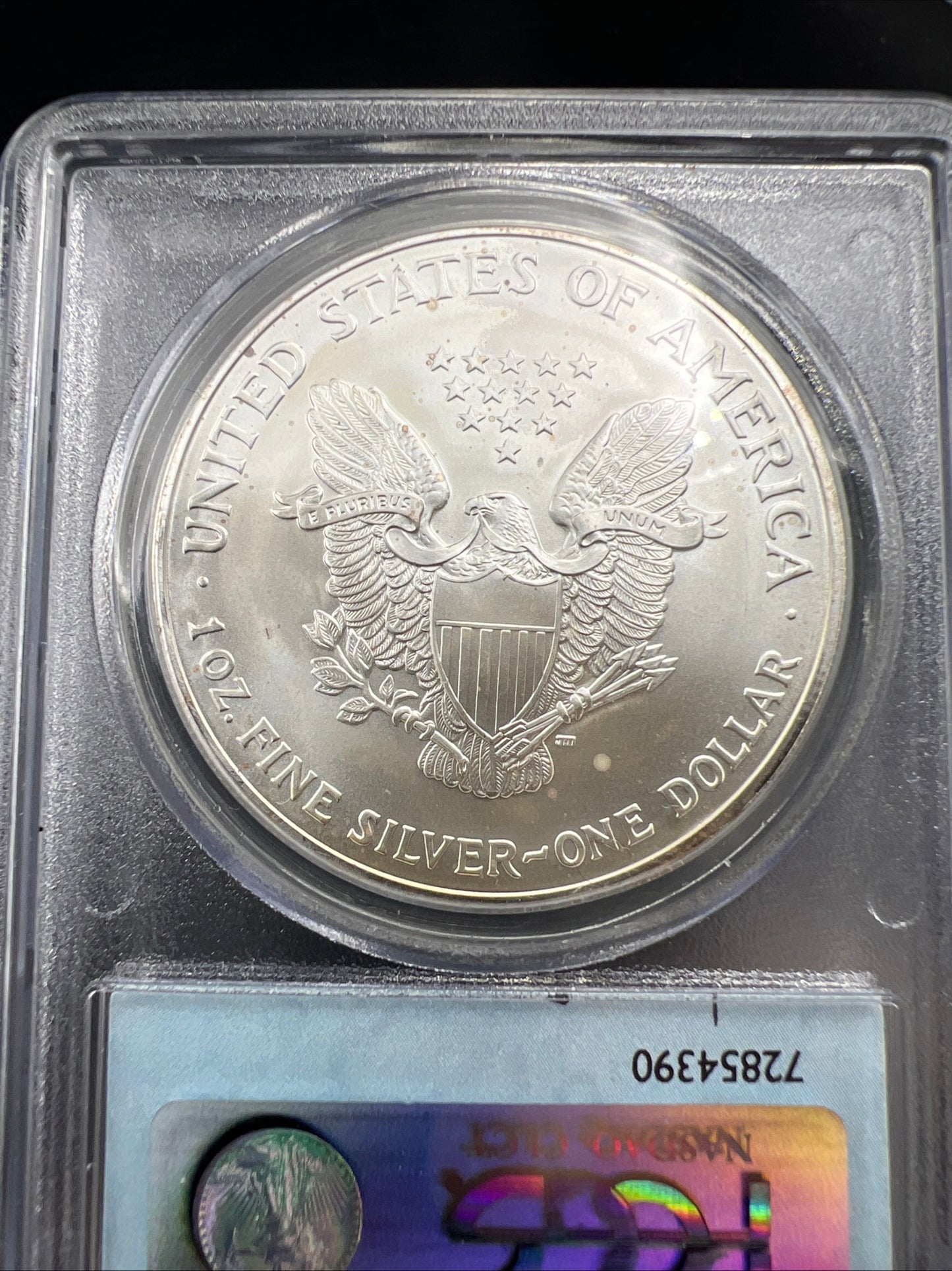 Toner American Heroes Lance Armstrong Signed PCGS 2003 1 Oz American Silver Eagle