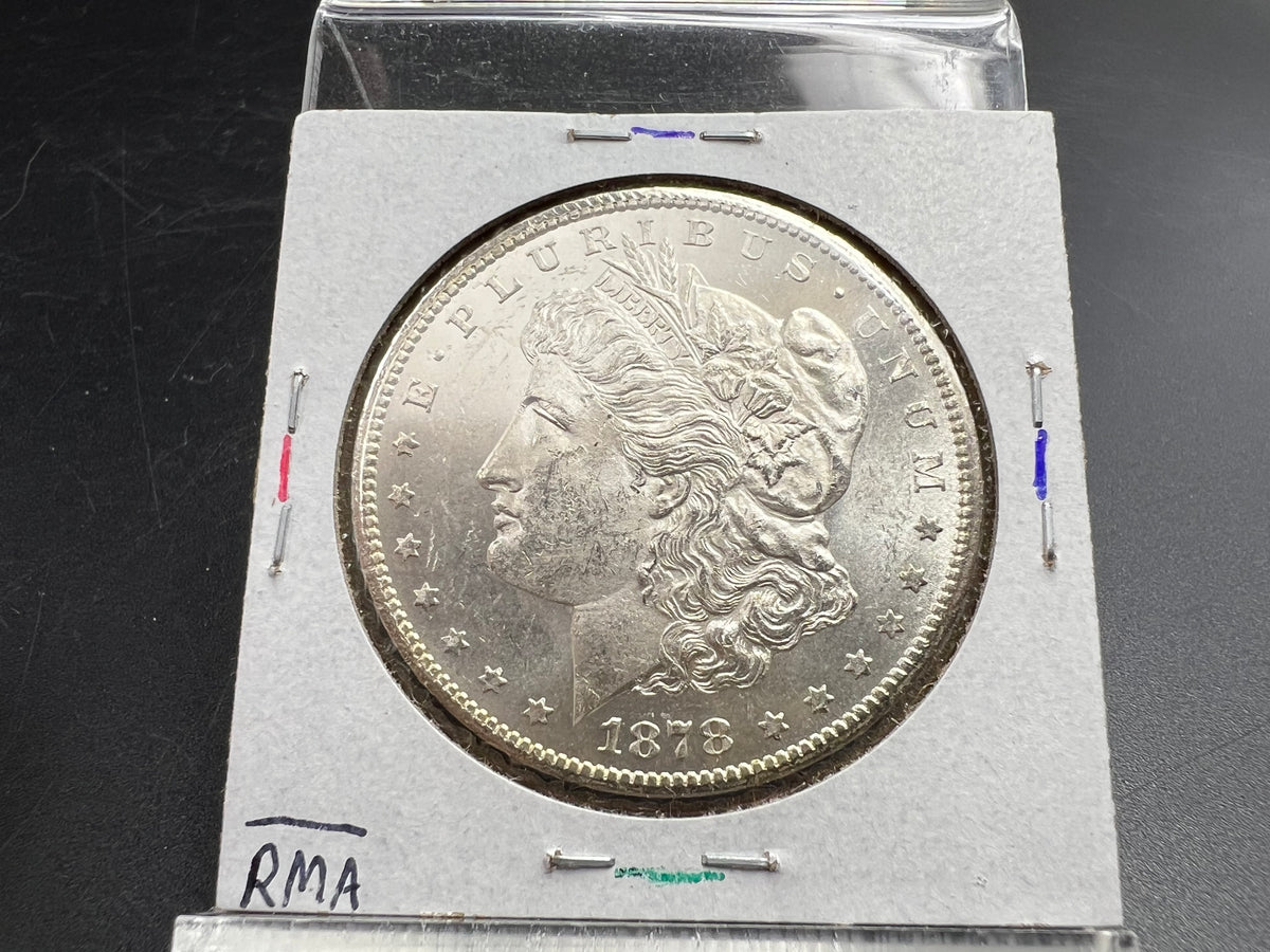 1878 CC Morgan VAM 11 Choice BU Carson City Dollar Coin Lines in Wing Top 100 Vam Variety