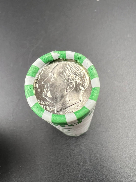50 Coin OBW Roll 2025 P Roosevelt Clad Dime Coins BU Uncirculated