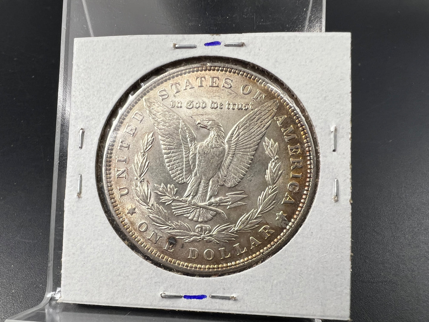 1886 P $1 Morgan Silver Dollar Coin Choice AU PQ Toning Toner