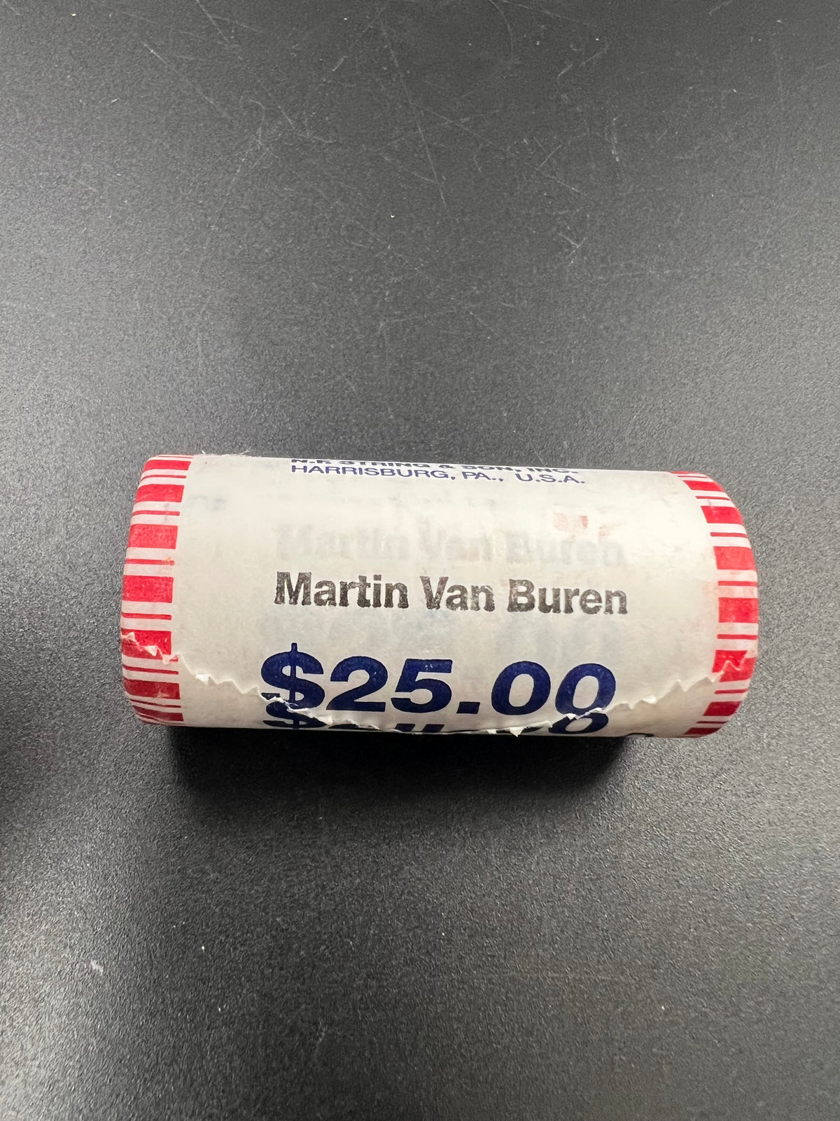 2008 D Martin Van Buren Presidential Dollar 25 Coin BU Roll