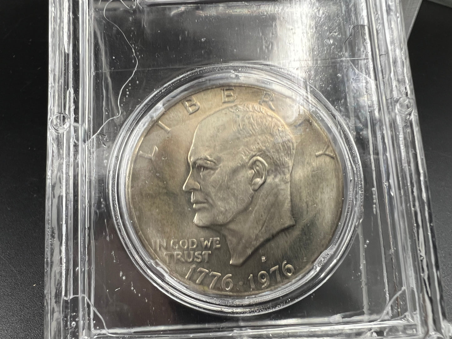 1976 D Type 2 $1 Ike Eisenhower Clad Dollar Coin CLCC CH BU #12